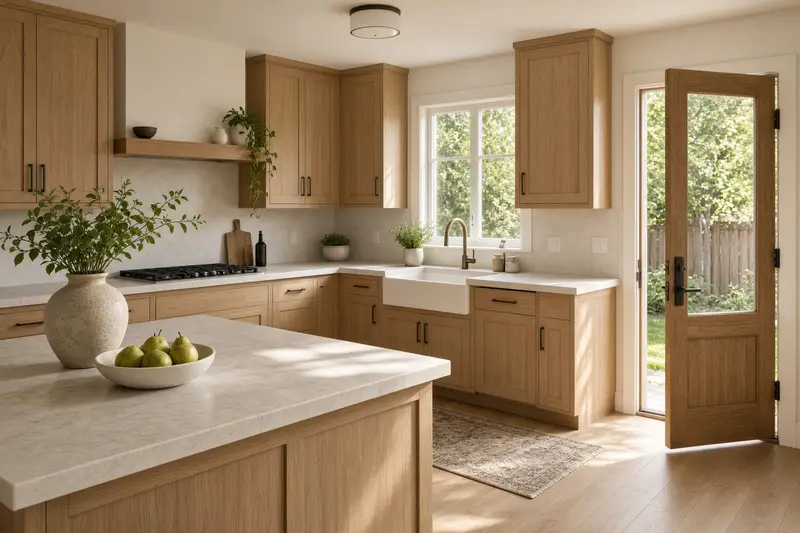 A finished kitchen after the work